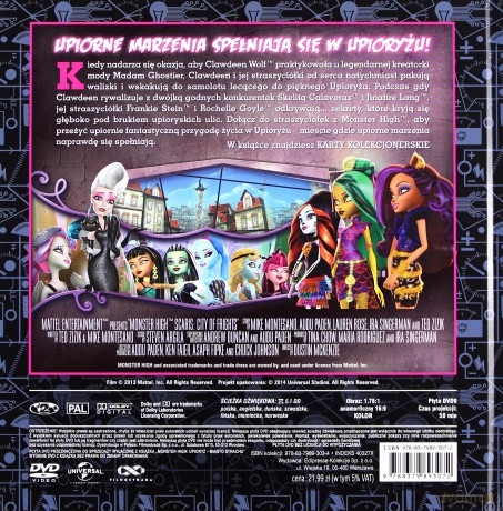 Monster High - Upioryż Miasto Strachu (Upiorna Kolekcja) (booklet) [DVD]
