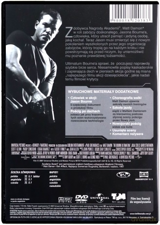 Ultimatum Bourne'a (Mocne Kino) [DVD]