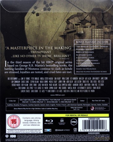 Gra o Tron Sezon 3 (Limited Edition) (Steelbook) [5xBlu-Ray]
