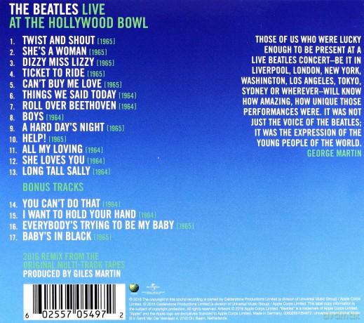The Beatles: Live At The Hollywood Bowl [CD]