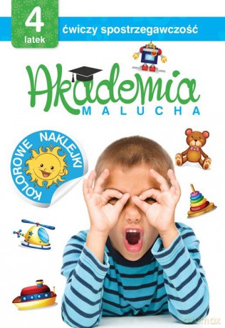 4 latek ćwiczy spostrzegawczość. Akademia malucha [KSIĄŻKA]