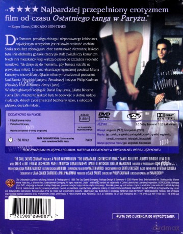 Nieznośna lekkość bytu [DVD]