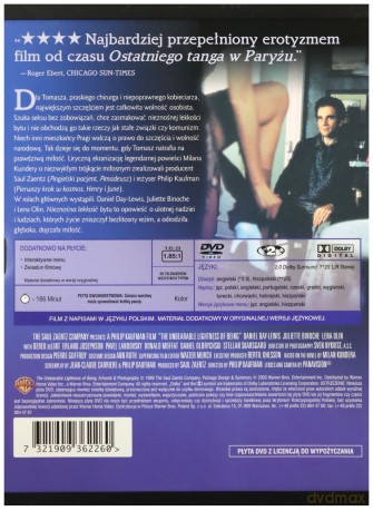 Nieznośna lekkość bytu [DVD]