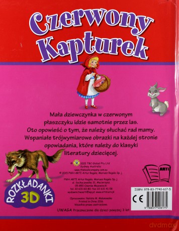 Czerwony kapturek. Rozkładanki 3D (twarda) [KSIĄŻKA]