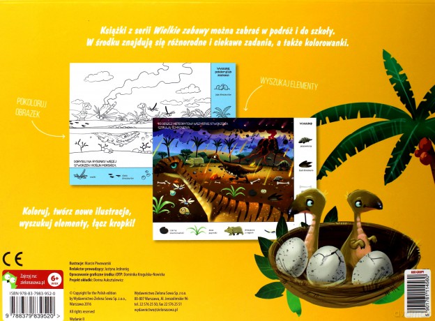 Dinozaury. Wielkie zabawy [KSIĄŻKA]
