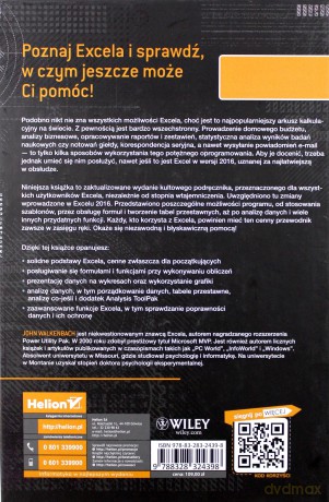 Excel 2016 pl. Biblia - John Walkenbach (twarda) [KSIĄŻKA]
