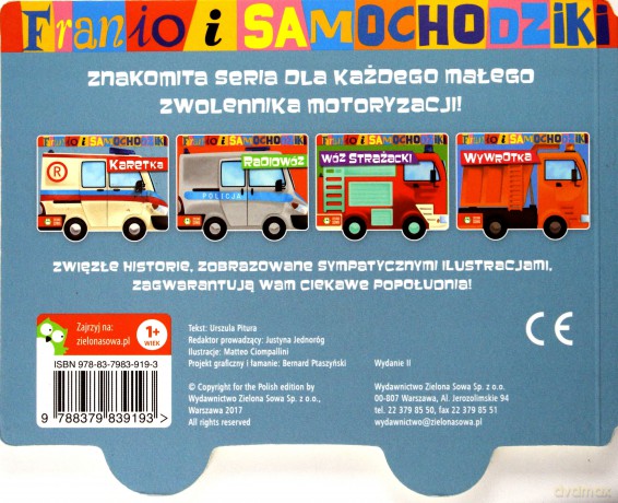 Karetka Franio i samochodziki - Urszula Pitura (twarda) [KSIĄŻKA]