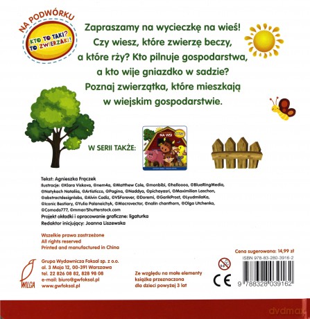 Kto to taki. To zwierzaki na podwórku - Agnieszka Frączek [KSIĄŻKA]