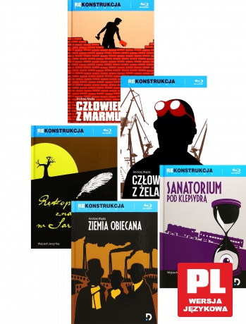 Człowiek z marmuru  / Człowiek z żelaza  / Rękopis znaleziony w Saragossie / Sanatorium pod Klepsydrą / Ziemia obiecana Pakiet [5xBlu-Ray]