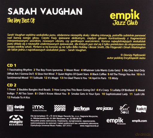 Sarah Vaughan: Jazz Club [2CD]