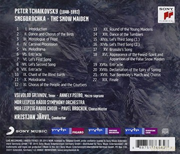 Kristjan Jarvi: Tchaikovsky: Snegurochka - The Snow Maiden [CD]