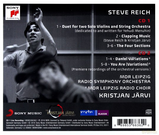 Kristjan Jarvi: Steve Reich - Duet [2CD]
