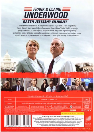 House of Cards Sezon 5 [BOX] [4DVD]