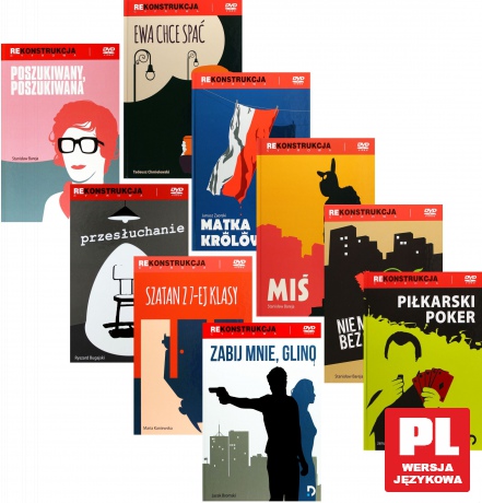 Ewa chce spać / Matka Królów / Miś / Nie ma róży bez ognia / Piłkarski poker / Poszukiwany, Poszukiwana / Przesłuchanie / Szatan z 7-ej siódmej klasy / Zabij mnie glino Pakiet [9DVD]
