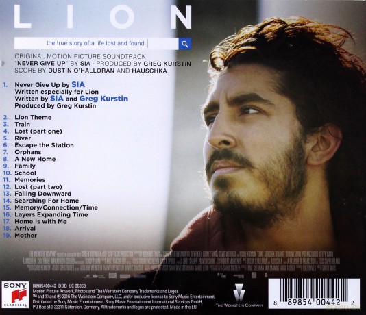 Lion soundtrack (Dustin O'Halloran) [CD]