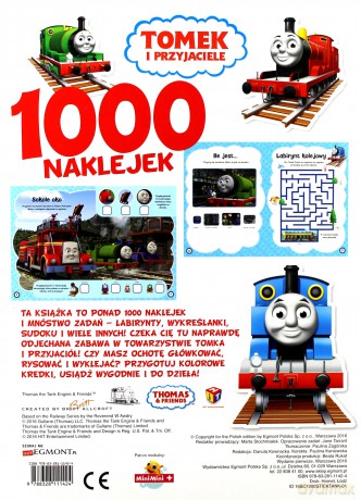 1000 naklejek. Tomek i przyjaciele - Marta Jamrógiewicz [KSIĄŻKA]
