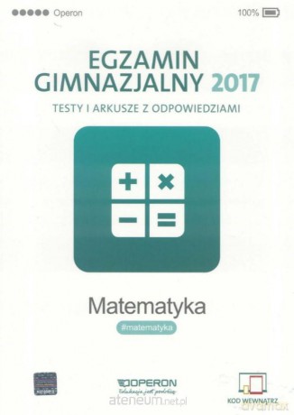 Egzamin gimnazjalny 2017 Testy matematyczne [KSIĄŻKA]