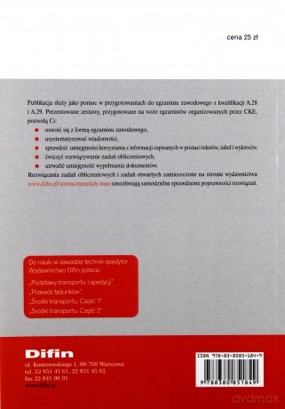 Egzamin zawodowy. Kwalifikacja A.28 i A.29 [KSIĄŻKA]