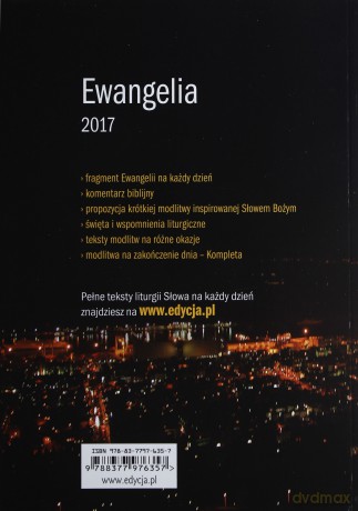 Ewangelia 2017 Droga, Prawda i Życie duża [KSIĄŻKA]