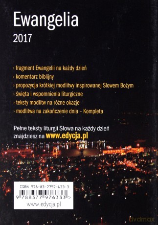 Ewangelia 2017 Droga, Prawda i Życie (miękka) [KSIĄŻKA]