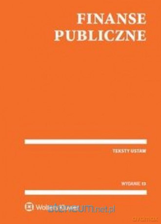 Finanse publiczne [KSIĄŻKA]