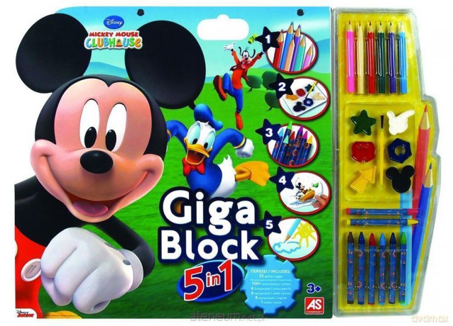 Giga Block - Zestaw dla artysty 5w1 - Mickey