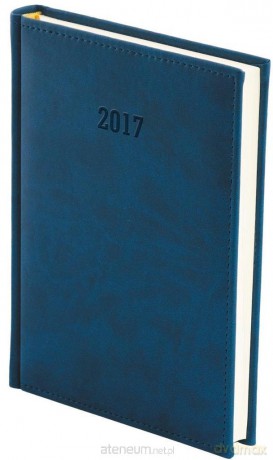 Kalendarz 2017 A5 Dzienny Vivella Granatowy [KALENDARZ]