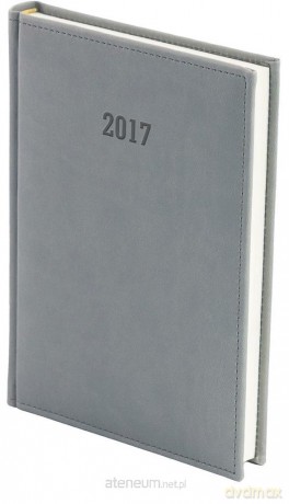 Kalendarz 2017 A5 Dzienny Vivella Szary [KALENDARZ]
