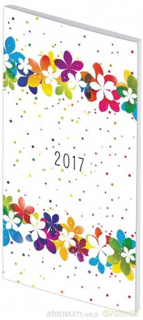 Kalendarz 2017 A6 Tygodniowy PCV Kwiaty [KALENDARZ]