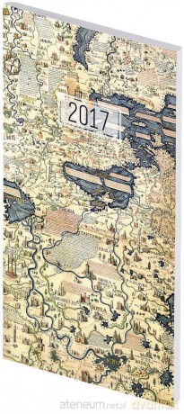 Kalendarz 2017 A6 Tygodniowy PCV Mapa [KALENDARZ]