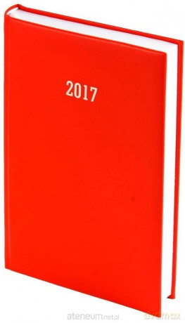 Kalendarz 2017 B6 Dzienny Albit Czerwony [KALENDARZ]