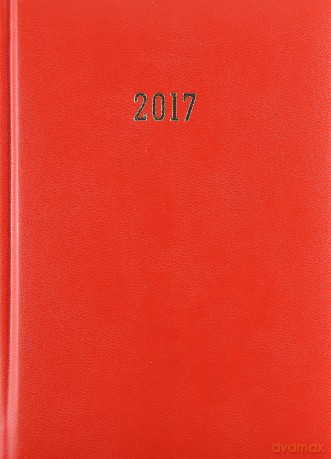 Kalendarz 2017 B6 Dzienny Albit Czerwony [KALENDARZ]