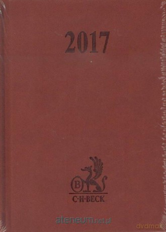 Kalendarz 2017 Prawnika podręczny B6 brązowy [KALENDARZ]