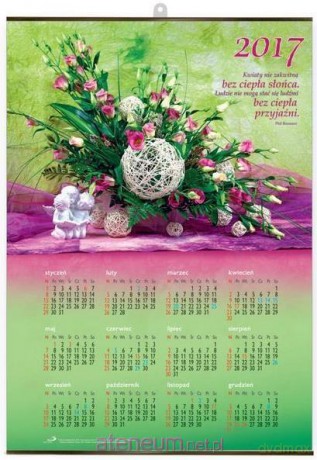 Kalendarz 2017 ścienny plakatowy średni - Bukiet [KALENDARZ]