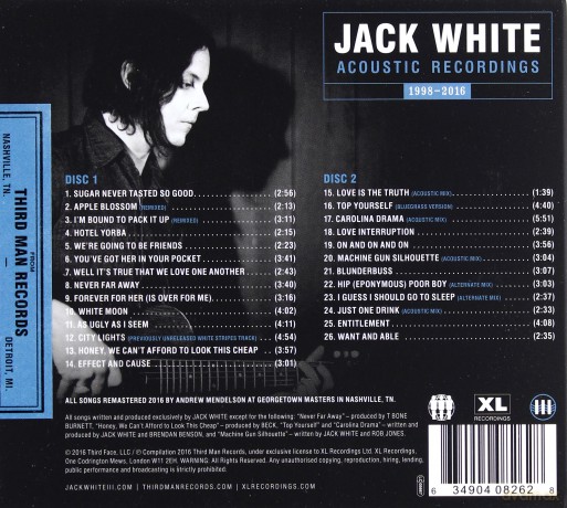 Jack White: Acoustic Recordings 1998-2016 [2CD]