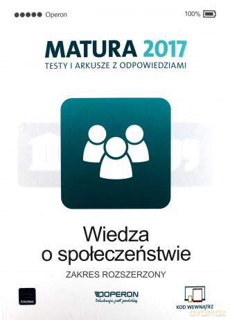 Matura 2017 WOS. Testy i arkusze zakres rozszerzony [KSIĄŻKA]