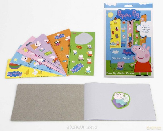 Naklejki z albumem Świnka Peppa