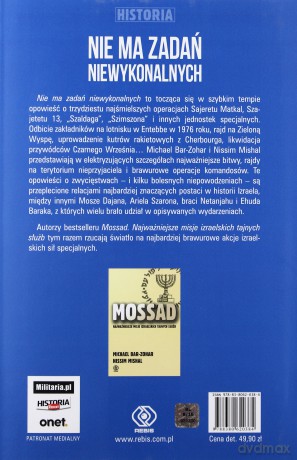 Nie ma zadań niewykonalnych - Michael Bar-Zohar, Nissim Mishal [KSIĄŻKA]