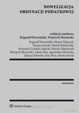 Nowelizacja ordynacji podatkowej [KSIĄŻKA]