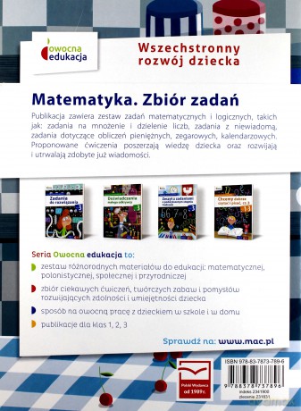 Owocna edukacja. Matematyka. Zbiór zadań kl. 3 [KSIĄŻKA]