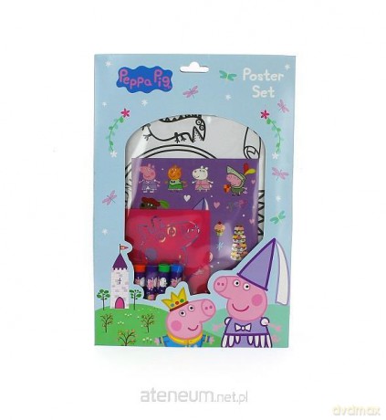 Peppa zestaw kolorowanki z pisakami