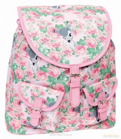 Plecak dziewczęcy pink Flowers Bambi