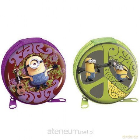 Portmonetka okrągła metalowa Minionki