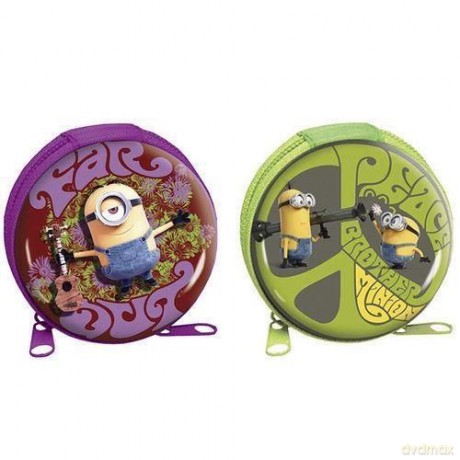 Portmonetka okrągła metalowa Minionki