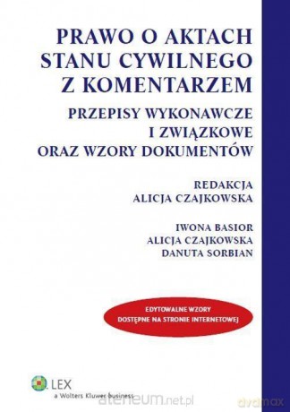 Prawo o aktach stanu cywilnego z komentarzem [KSIĄŻKA]