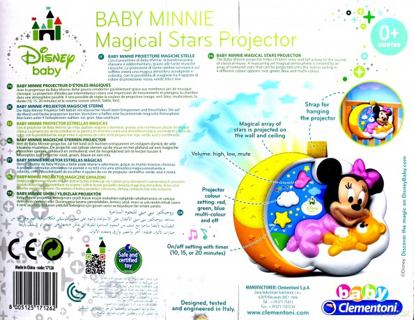 CLEMENTONI Projektor gwiazdek Baby Minnie
