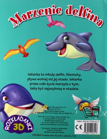 Rozkładanki 3D. Marzenie delfina [KSIĄŻKA]