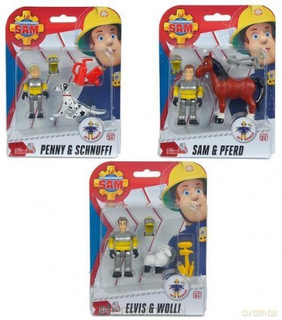 Strażak Sam Figurka ze zwierzątkiem, 3 rodzaje [FIGURKA]