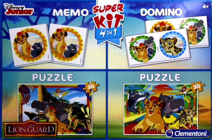 CLEMENTONI SuperKit 4w1 Król Lew - Lwia Straż [GRA]