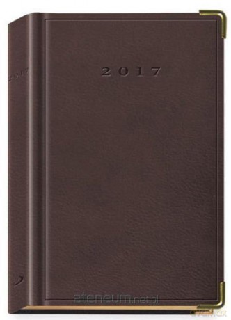 Terminarz 2017 B6 LUX złocony - czekoladowy [KALENDARZ]